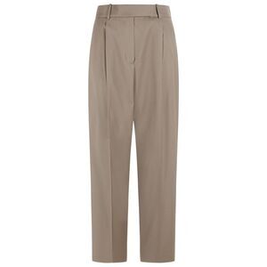 Róhe 'Daria Tapered' Brown Virgin Wool Pants Women